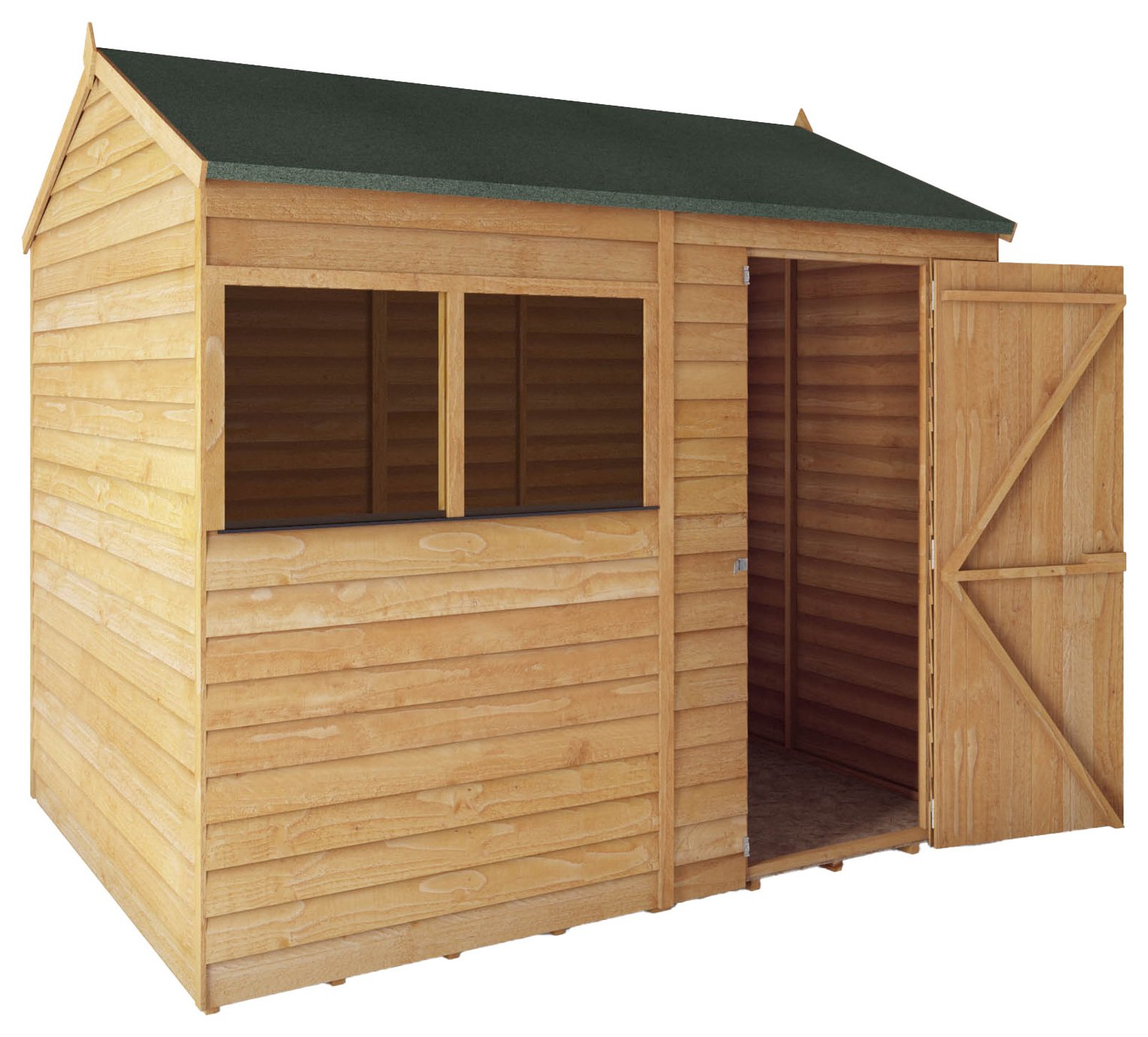 Mercia Overlap Reverse Apex Shed - 8 x 6ft