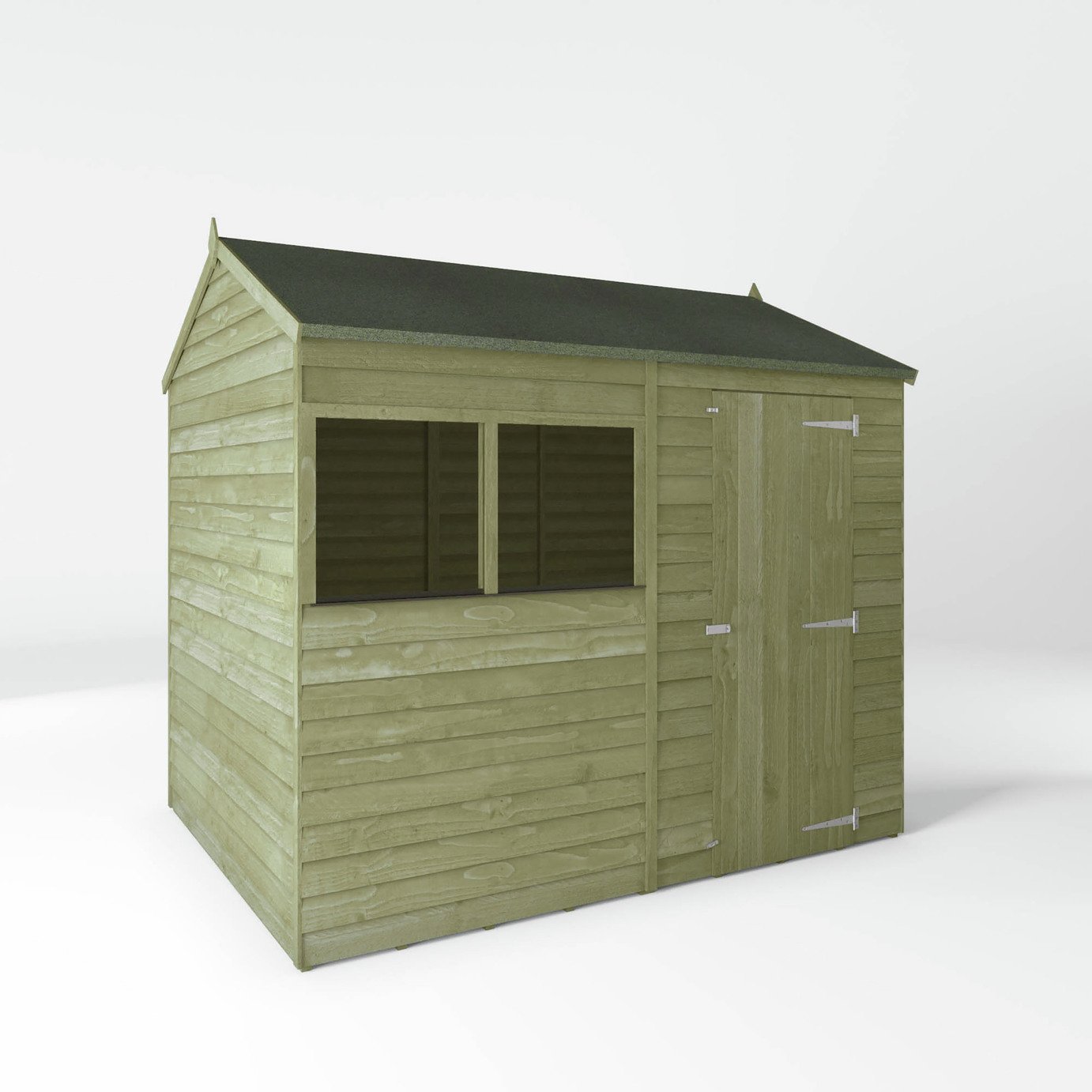 Mercia Overlap Reverse Apex Shed - 8 x 6ft