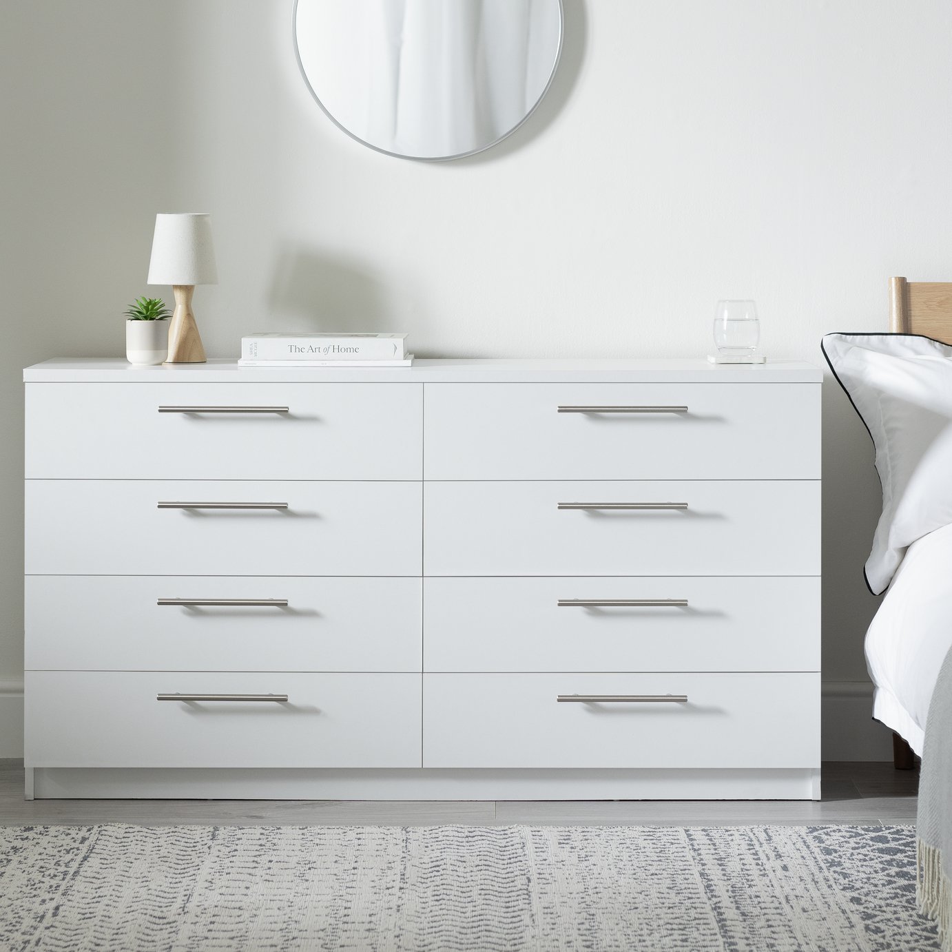 Argos Home Brisbane 8 Drawer Chest - White