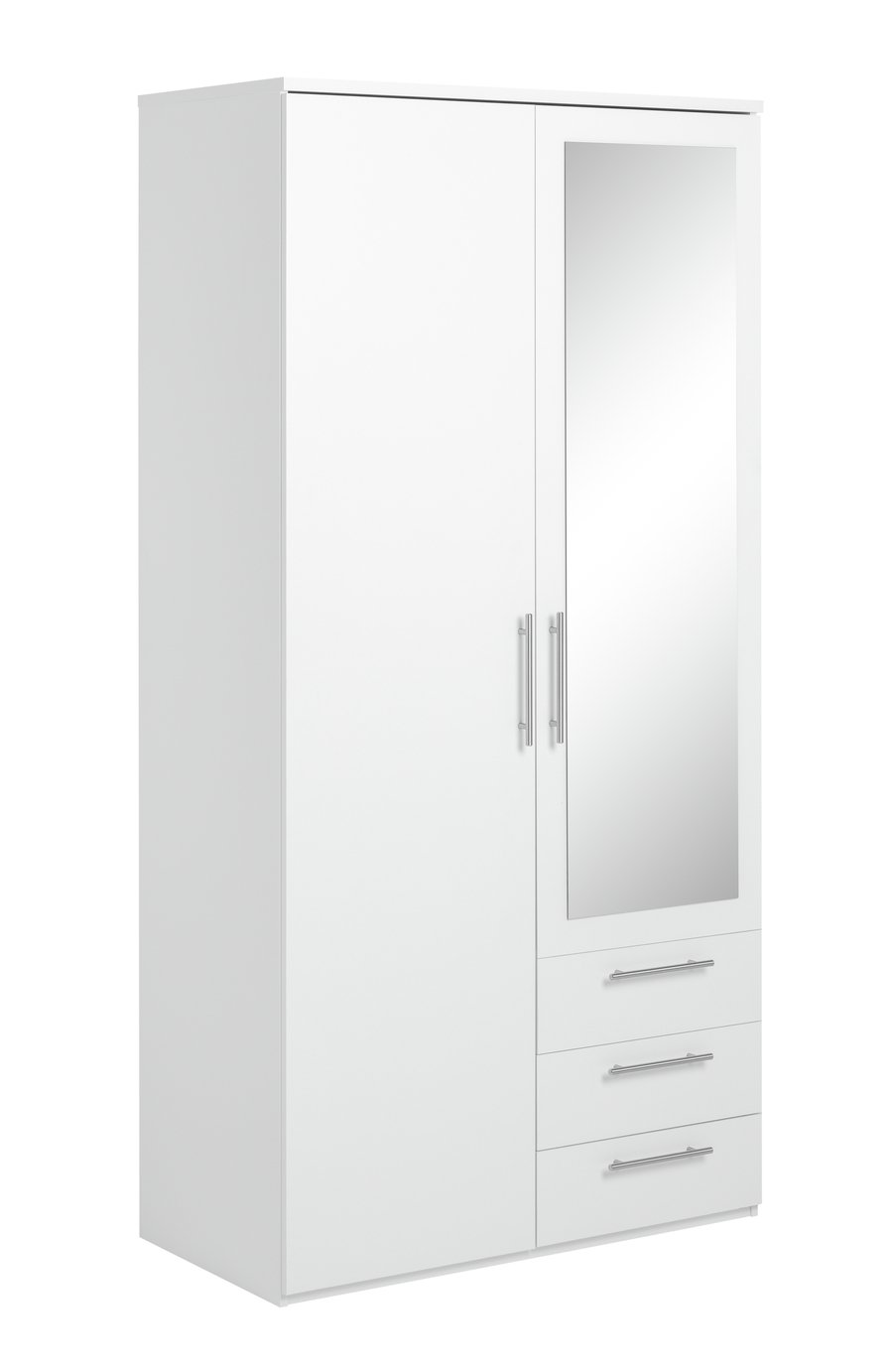 Argos Home Brisbane 2 Door 3 Drawer Mirror Wardrobe