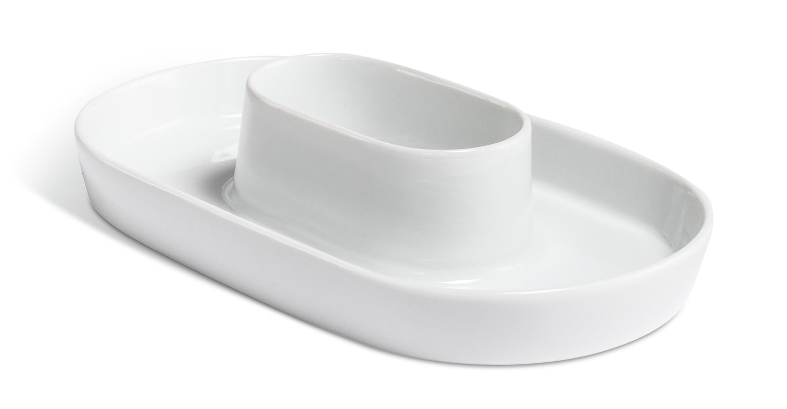 Designed by Sebastian Conran Porcelain Olive Bowl - White