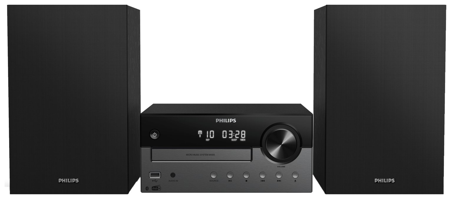 Philips TAM4505/12 Hi-Fi Micro System With Bluetooth - Black