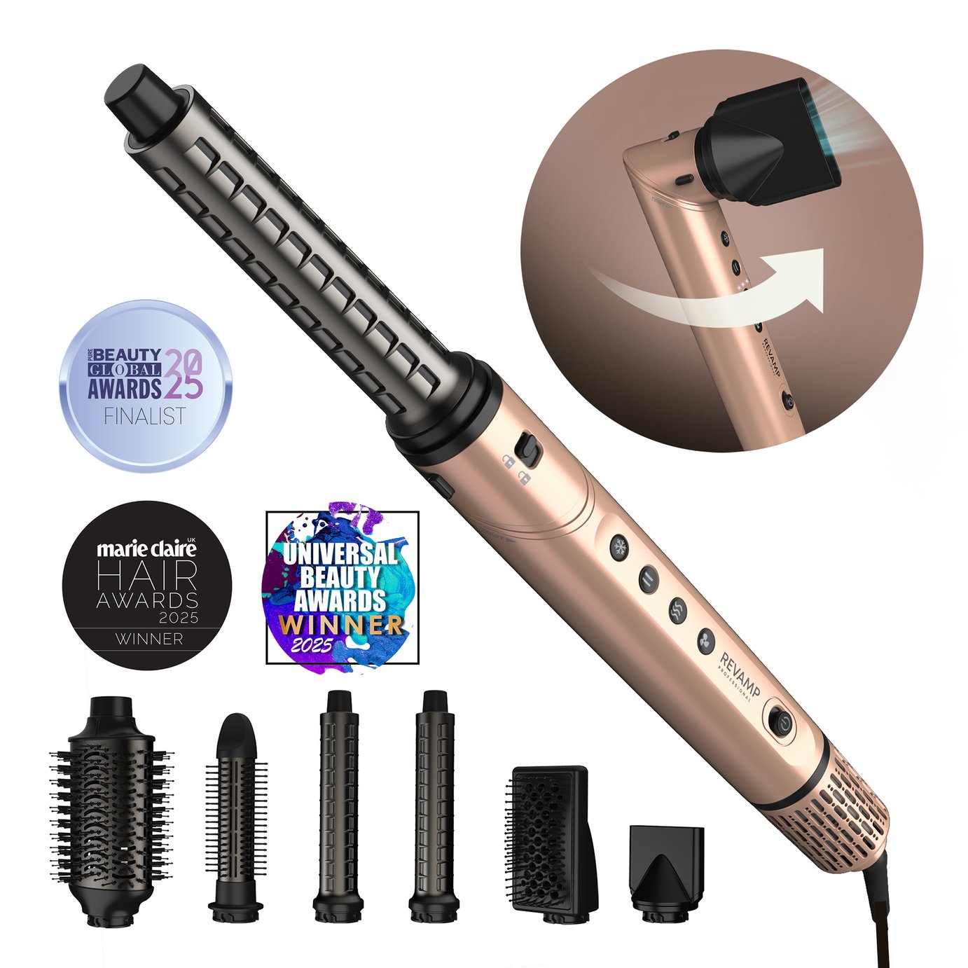 Revamp Dynamic Radiance Pro Blow Dry 7-in-1 Ionic Air Styler