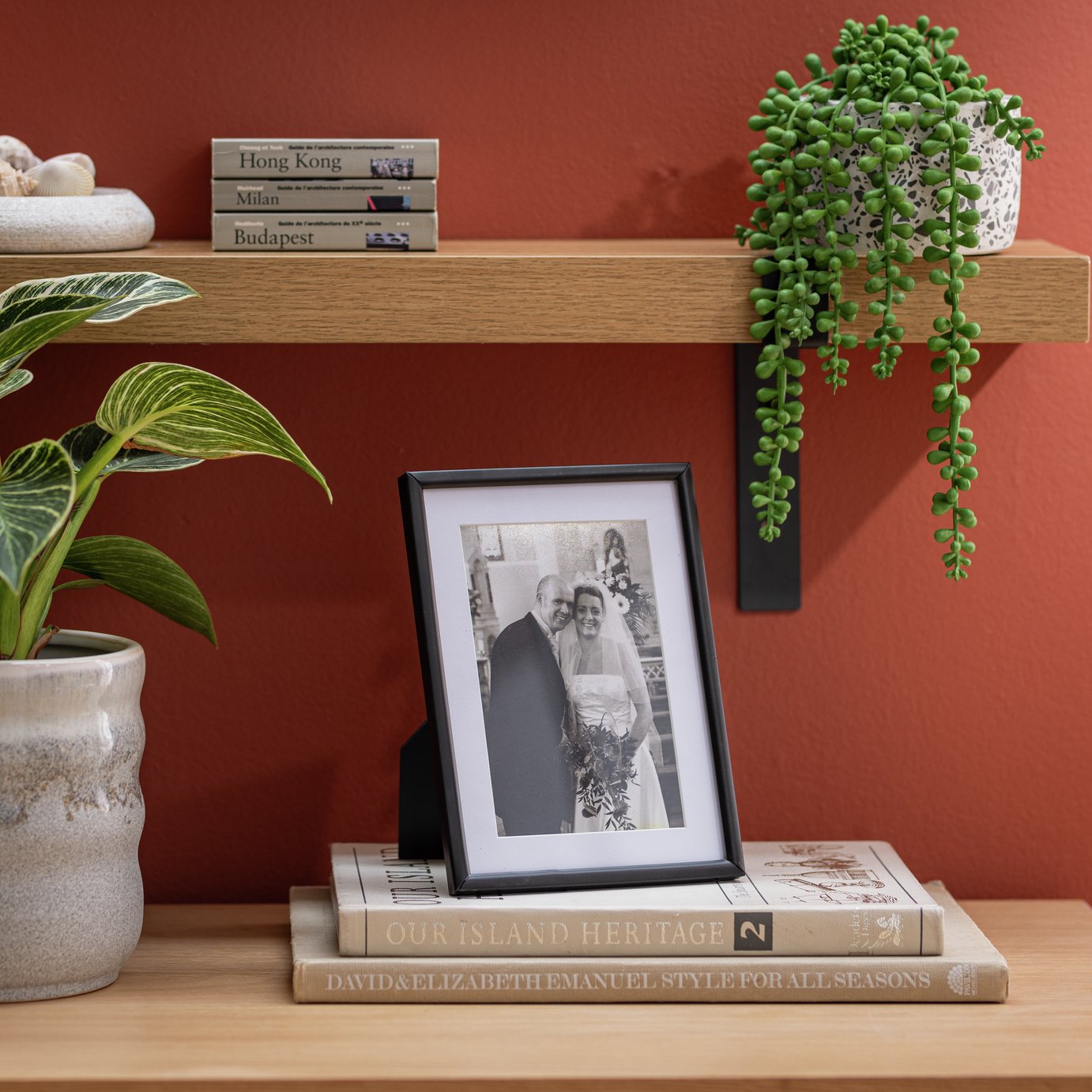 Habitat Skinny Black Metal Picture Frame - 4x6"