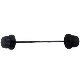 Buy Opti Z Curl Vinyl Barbell Weight Set 25kg Barbells Argos