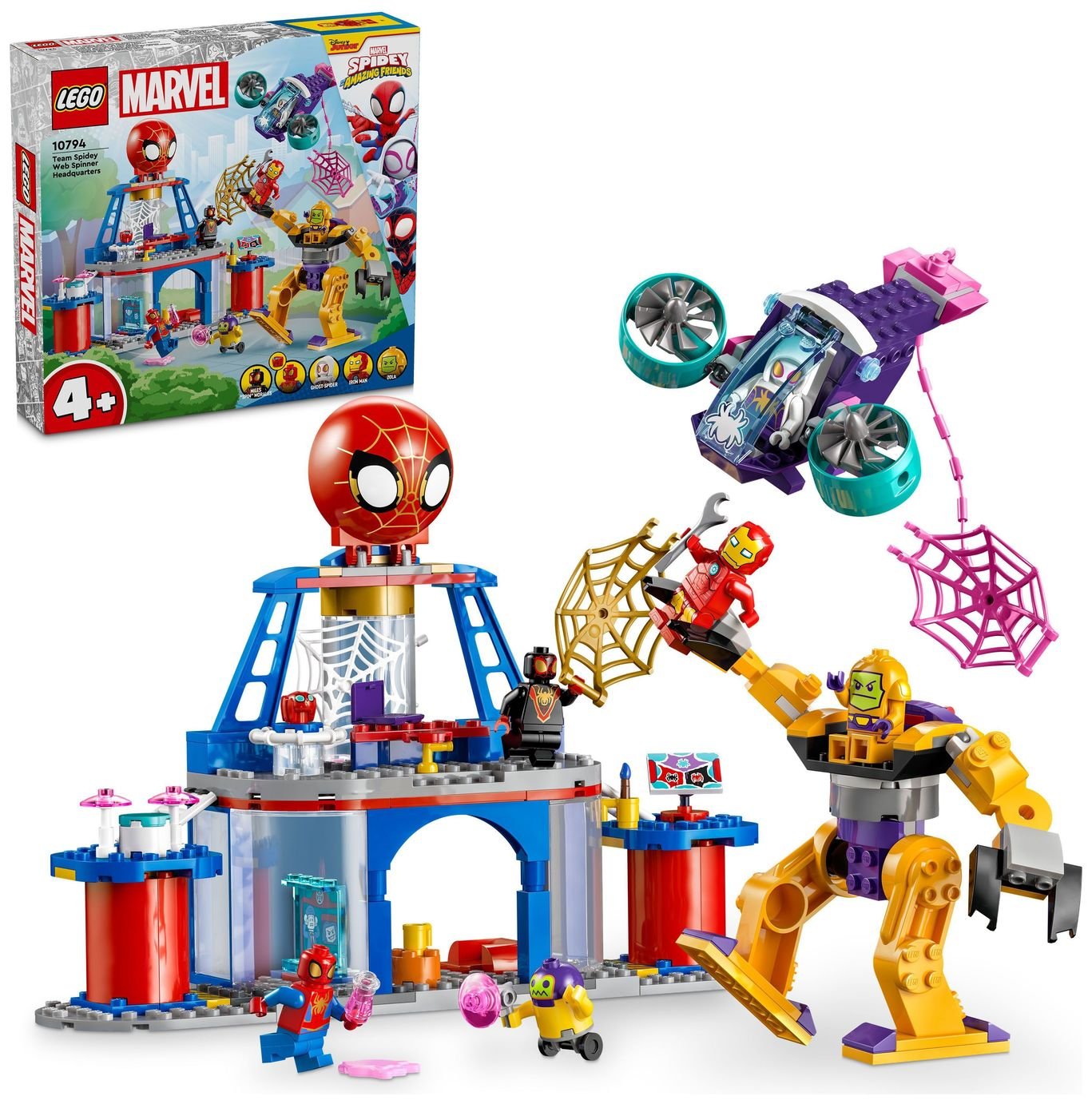 LEGO Marvel Spidey & Friends Web Spinner Headquarters 10794