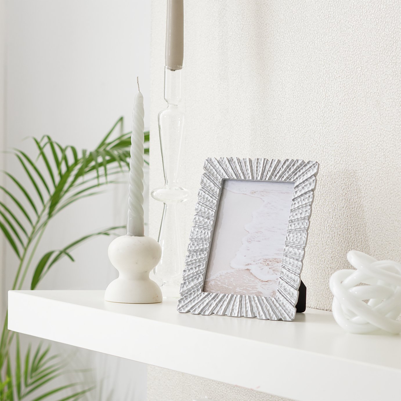 Argos Home Silver Starburst Resin Picture Frame - 4x6"