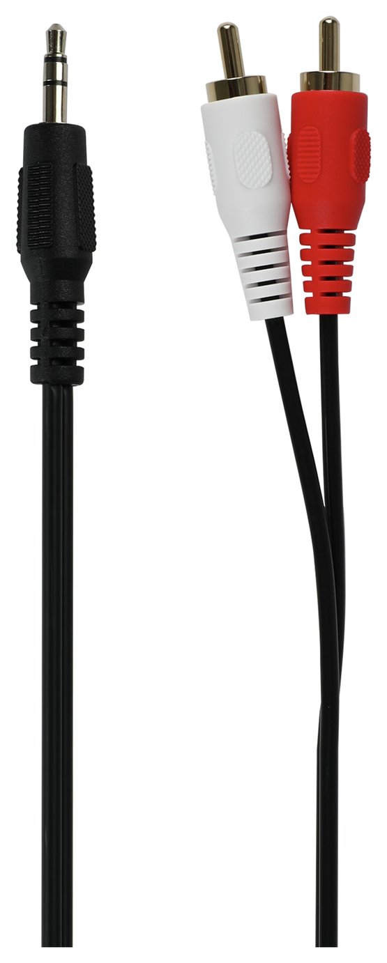 3.5mm Jack to Stereo RCA Cable - Black
