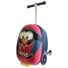 Flyte Perry The Penguin Folding Scooter Kids Suitcase - Red