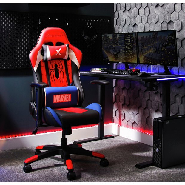 Buy X Rocker Champion Compact Gaming Chair Marvel Spider Man Gaming chairs Argos