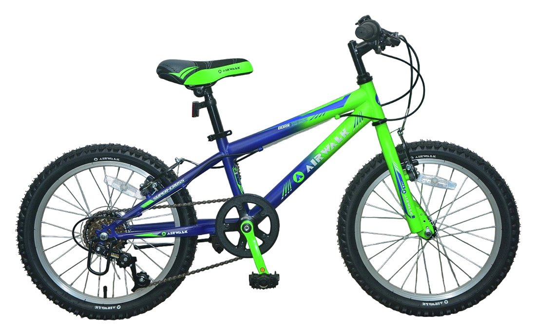 Airwalk 18 inch Wheel Size Kids Mountain Bike - Green
