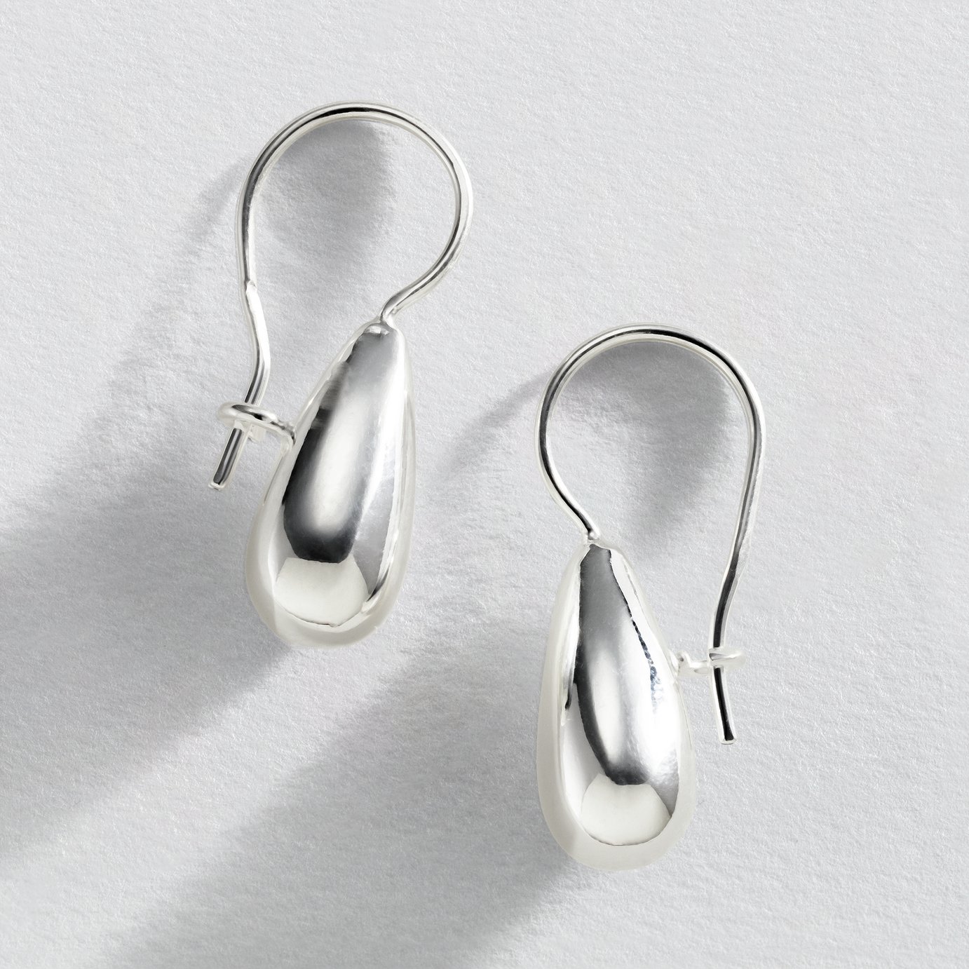 Revere Sterling Silver Oval Beads Drop Earrings