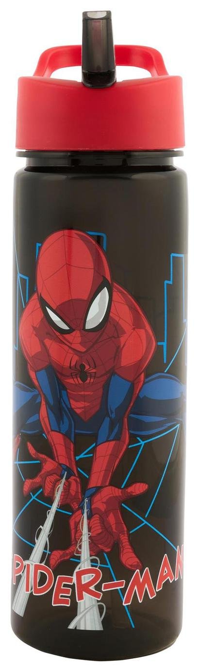 Spider-Man Black and Red Sipper Water Bottle - 600ml