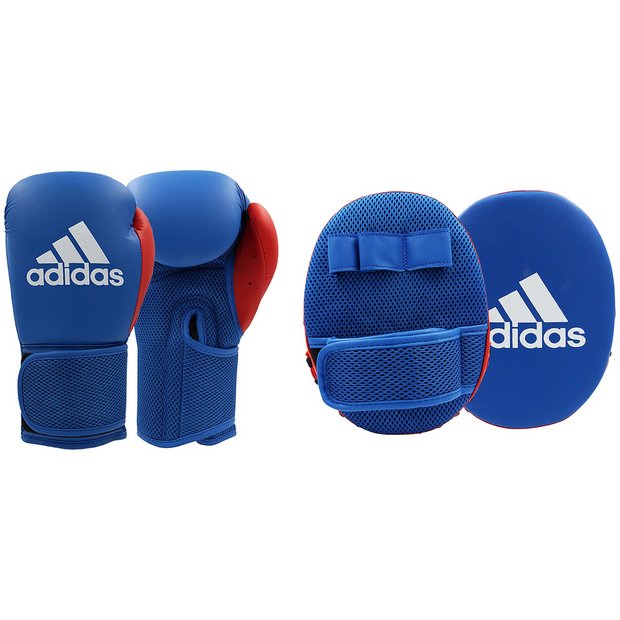 Buy Adidas Junior 6oz Boxing Gloves and Focus Mitt Set Boxing gloves Argos
