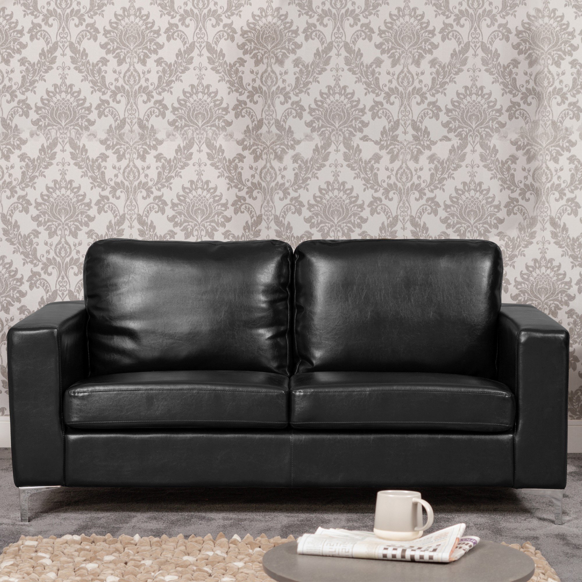 Artemis Home Woodleigh 3 Seat Sofa - Black