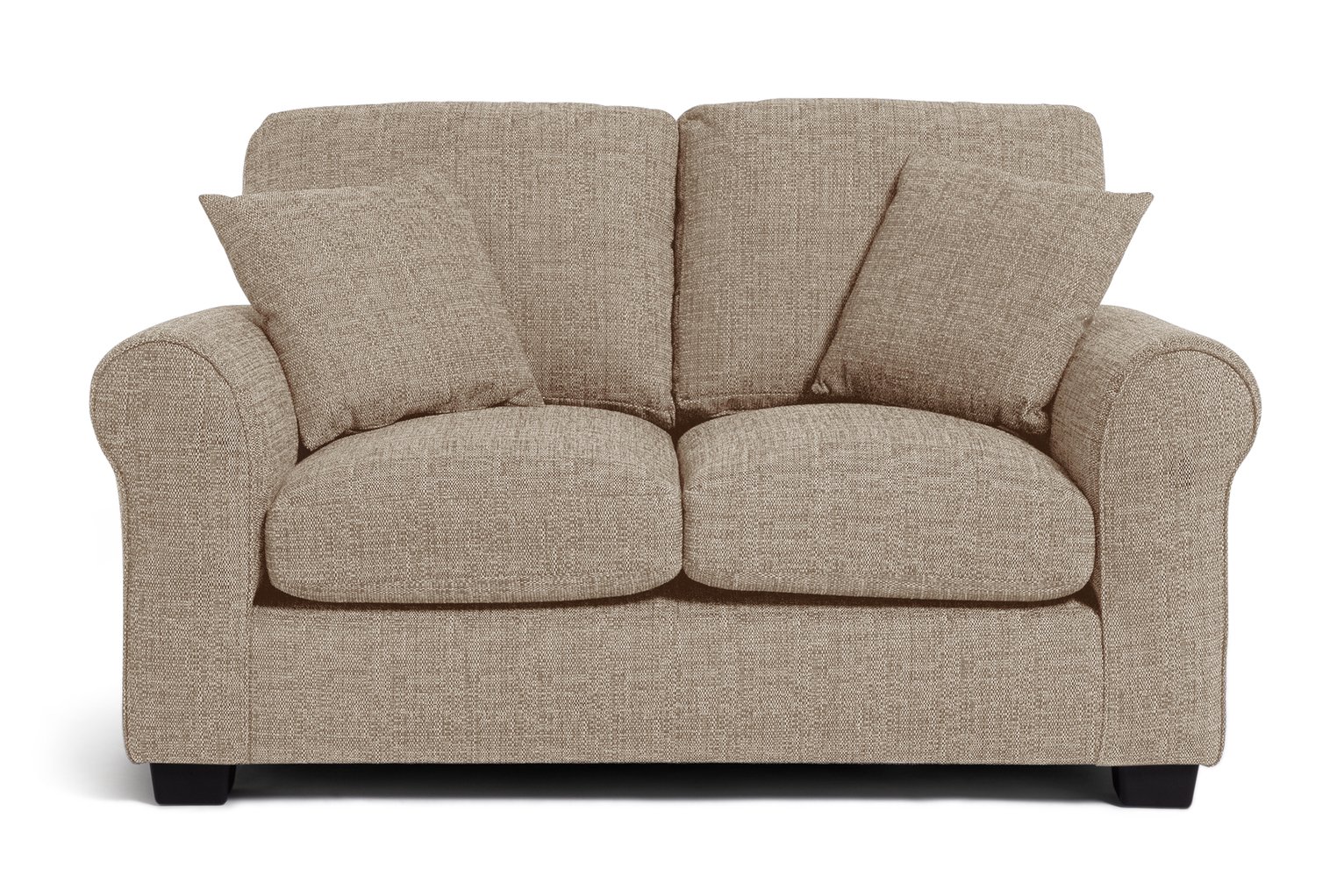 Argos Home Lisbon Fabric 2 Seater Sofa - Stone