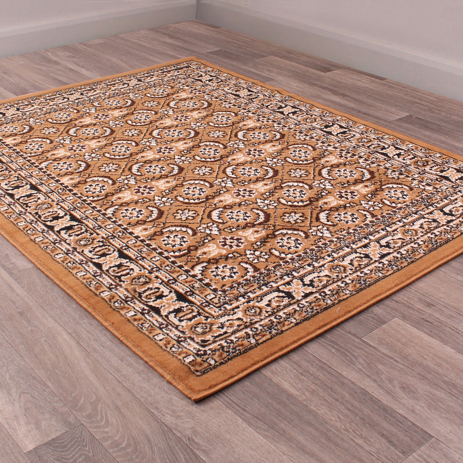 DS Living Venesia Traditional Rug - Gold - 110x60cm