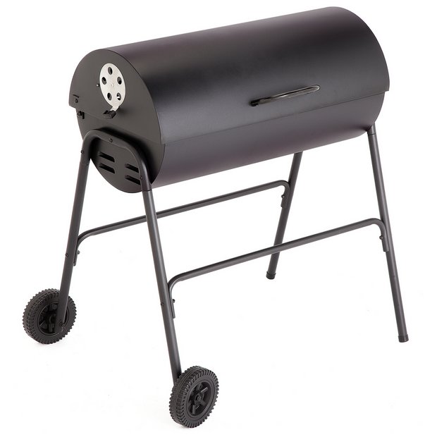 Drum charcoal outlet grill