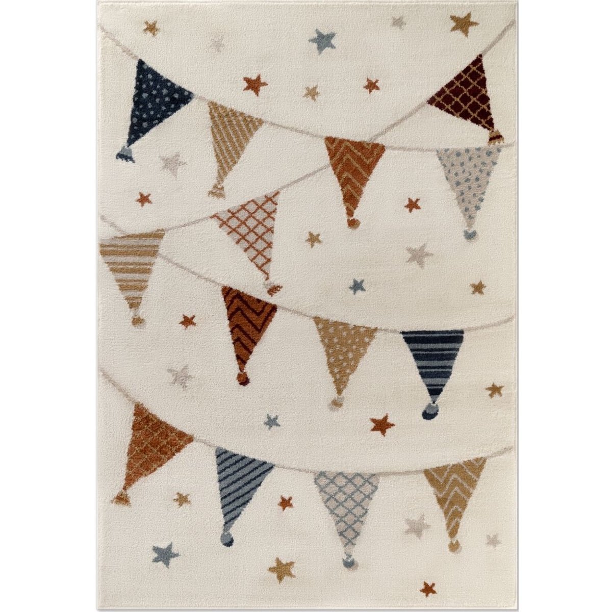 Hanse Home Cream Adventures Party Theme Rug - 120 x 170cm