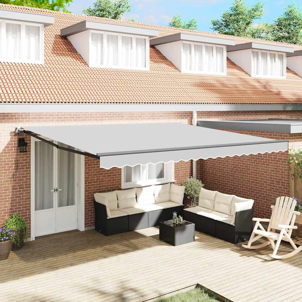 Walplus Manual Aluminium Awning Frame - Anthracite - 500 x 350 x 165 cm