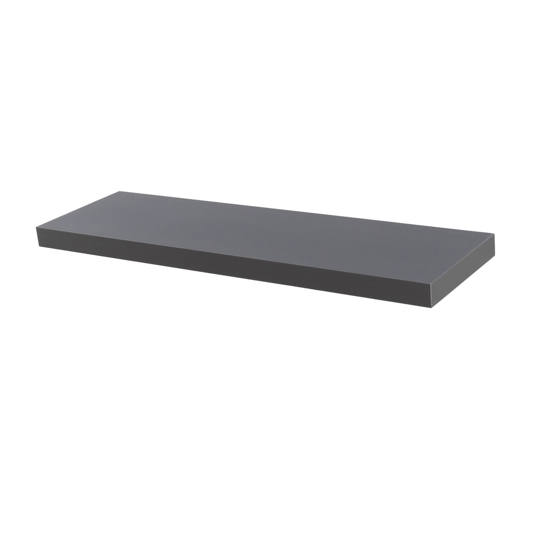 Harbour Housewares 80cm Modern Floating Wall Shelf - Grey