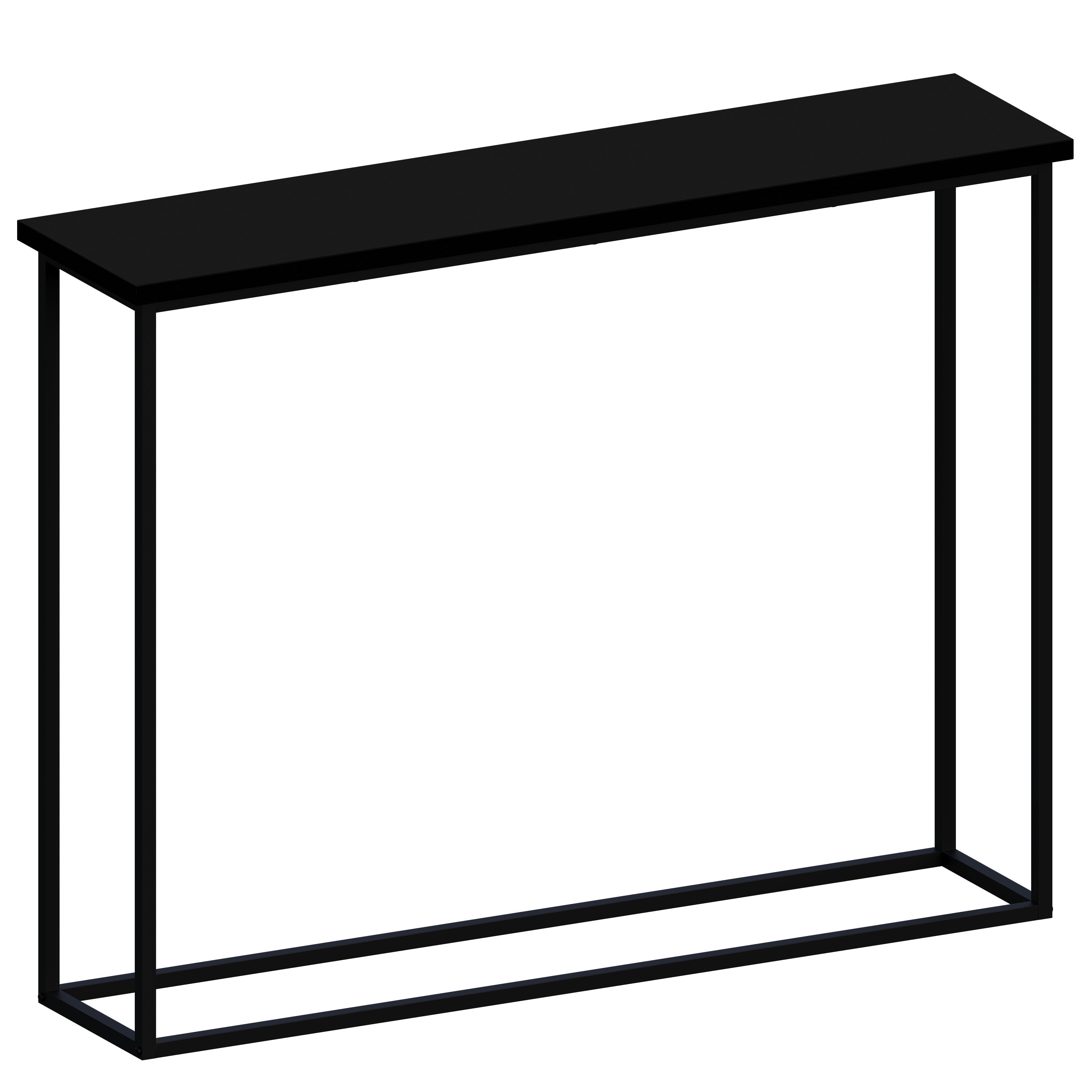 Vida Designs Console Table With Metal Leg - Black