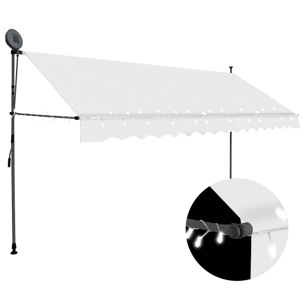Walplus Electric Polyester Retractable Awning - Cream - 400 x 120 cm