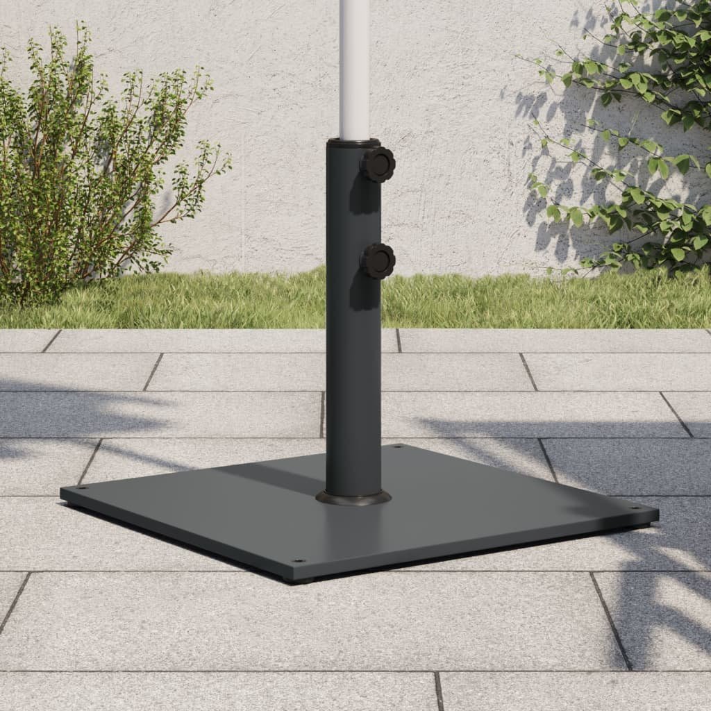 Walplus Parasol Base for dia / Poles 17 kg Square - Dark Grey - 48 mm