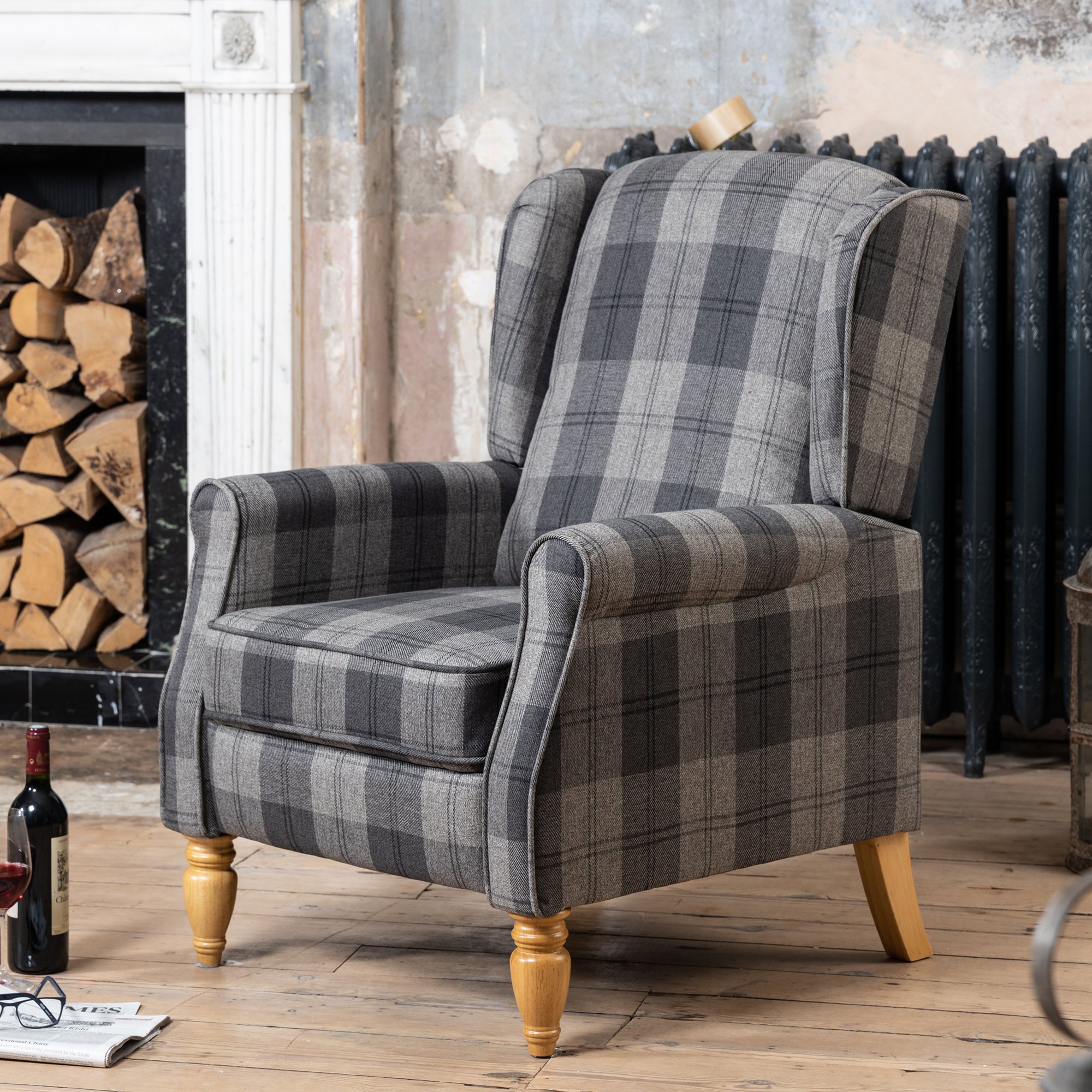 Artemis Home Stanfield Recliner Armchair - Grey