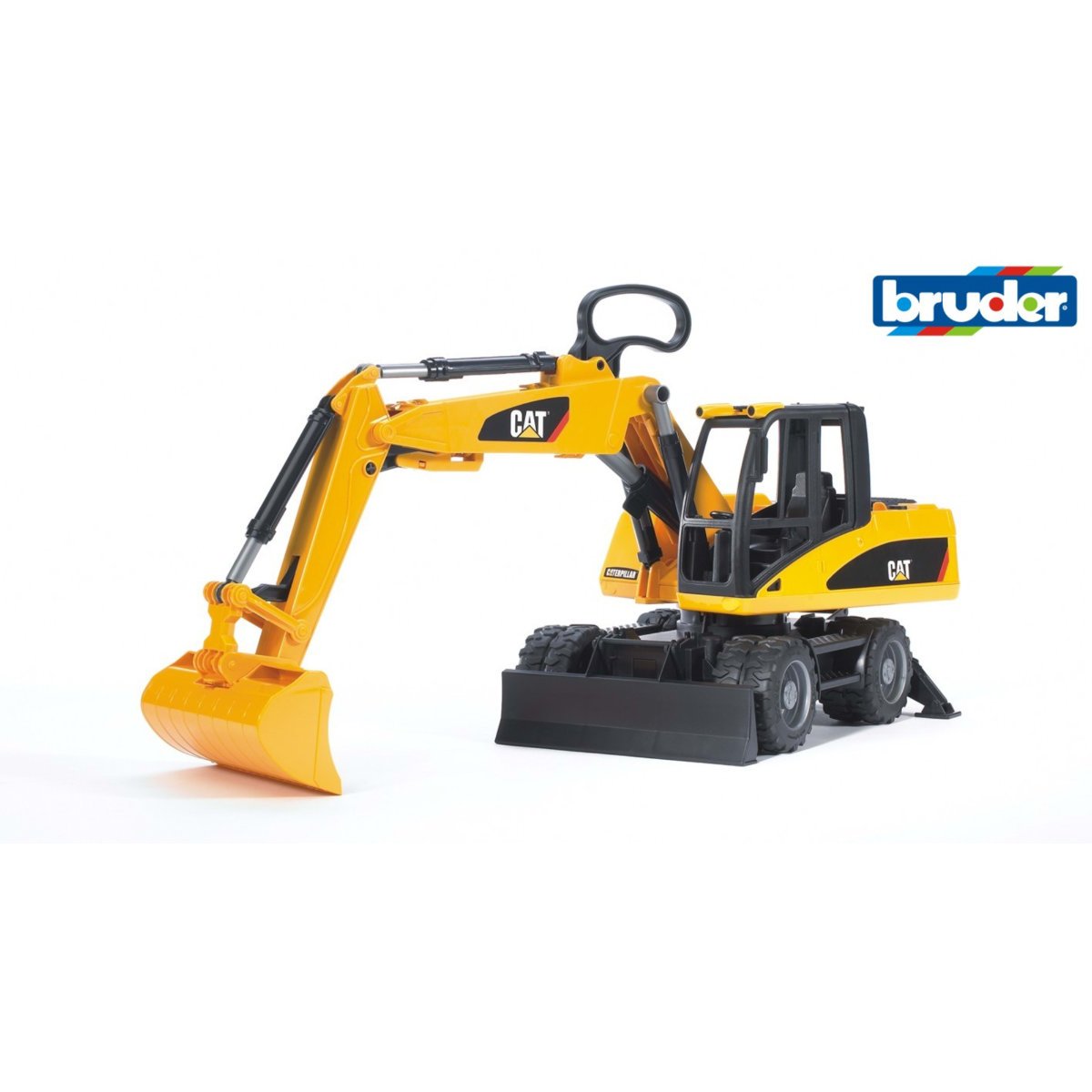 Bruder 1:16 CAT Wheel Loader with Excavator - Yellow