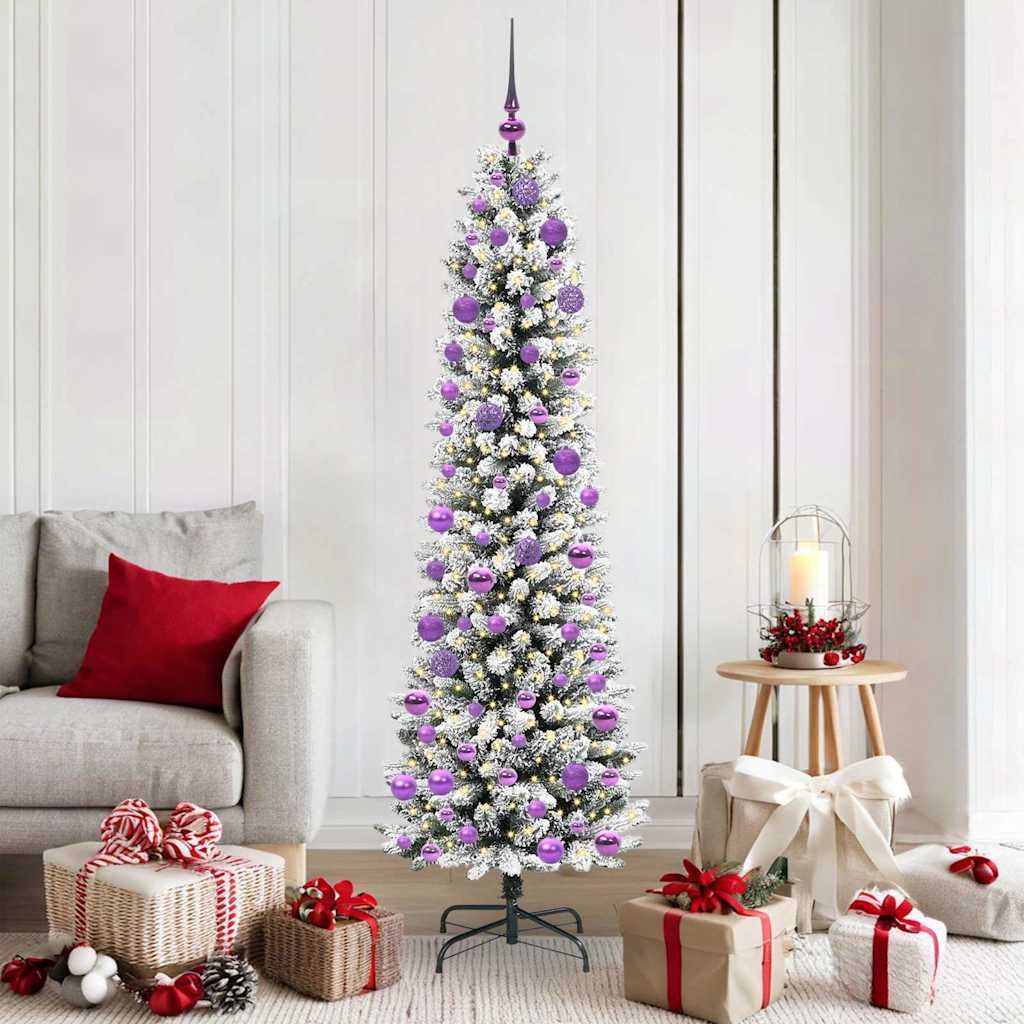 Walplus 300 LED Bulbs Artificial Christmas Tree - White - 180 cm