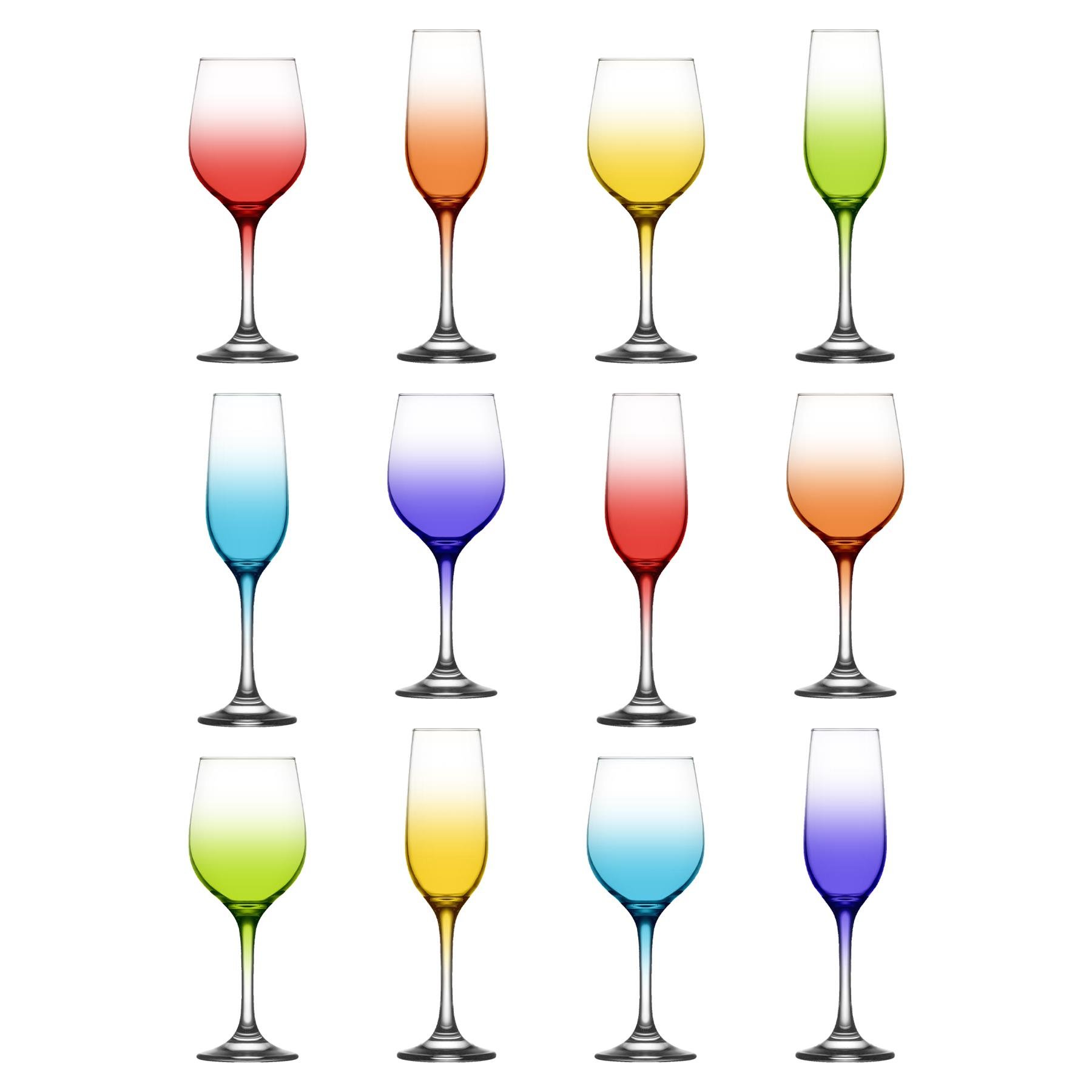 LAV 12 Piece Fame Stemware Set - Full Colour