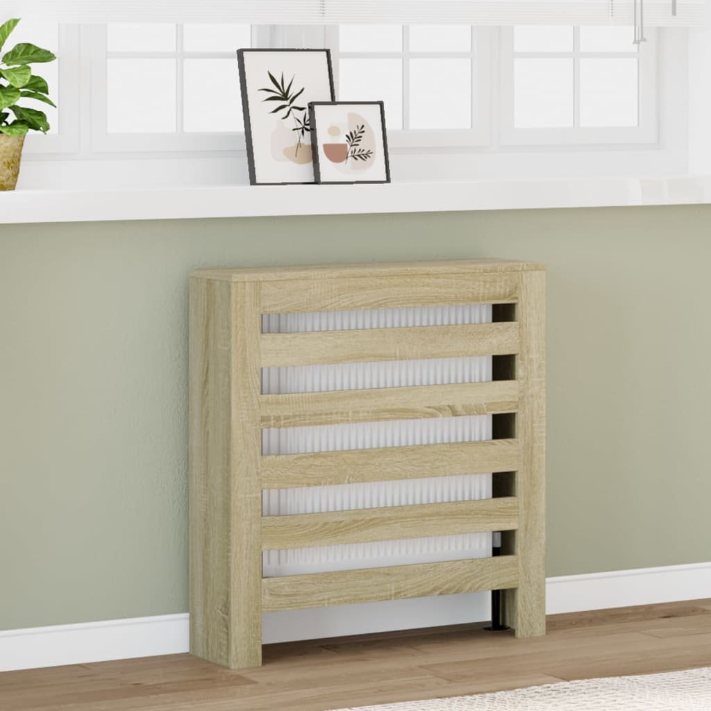 Walplus Engineered Wood Radiator Cover - Sonoma Oak - 78 x 20 x 82 cm