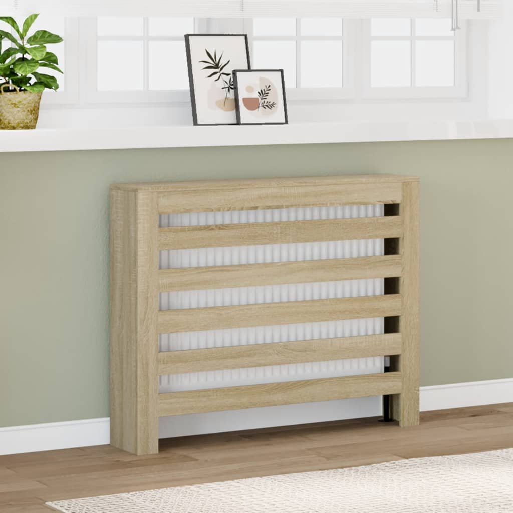 Walplus Engineered Wood Radiator Cover - Sonoma Oak - 104 x 20 x 82 cm