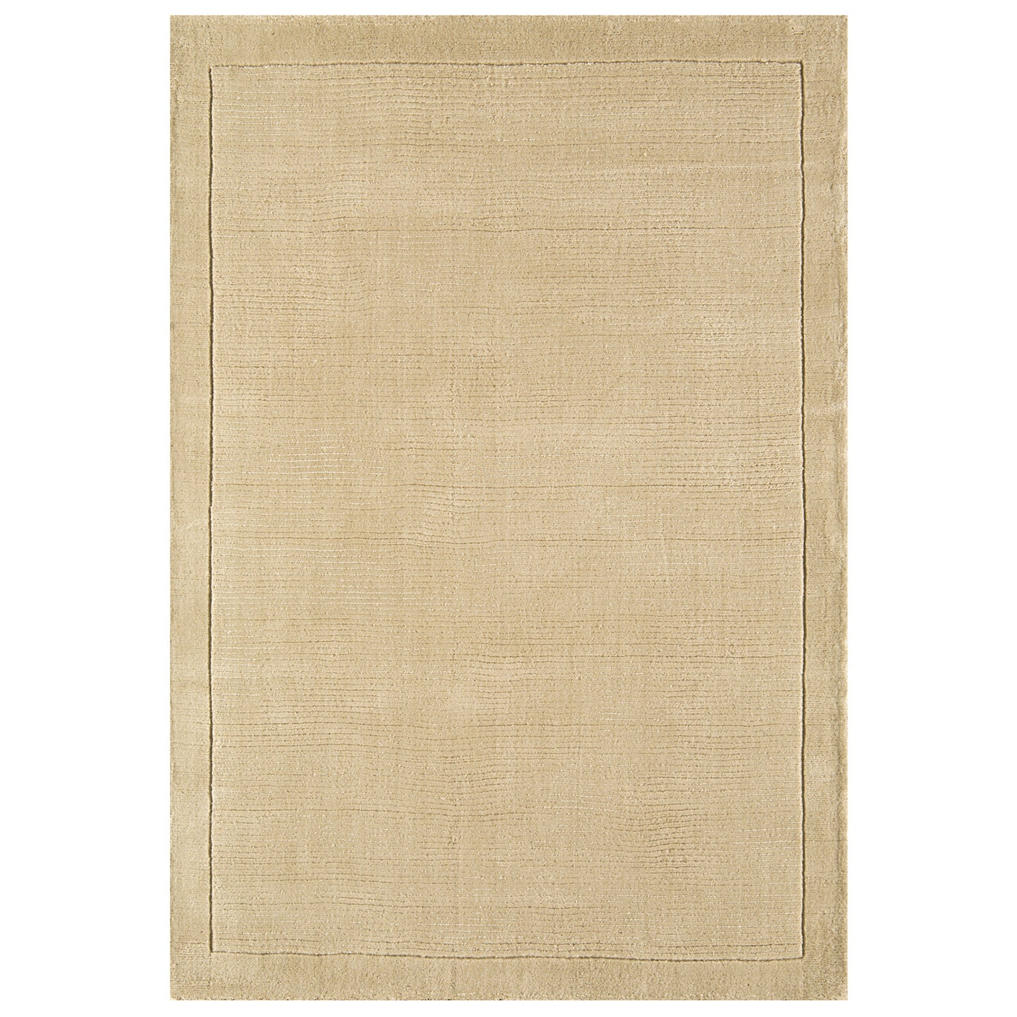 Mega Flooring Beige Handmade Plain Rug - 60 x 120cm