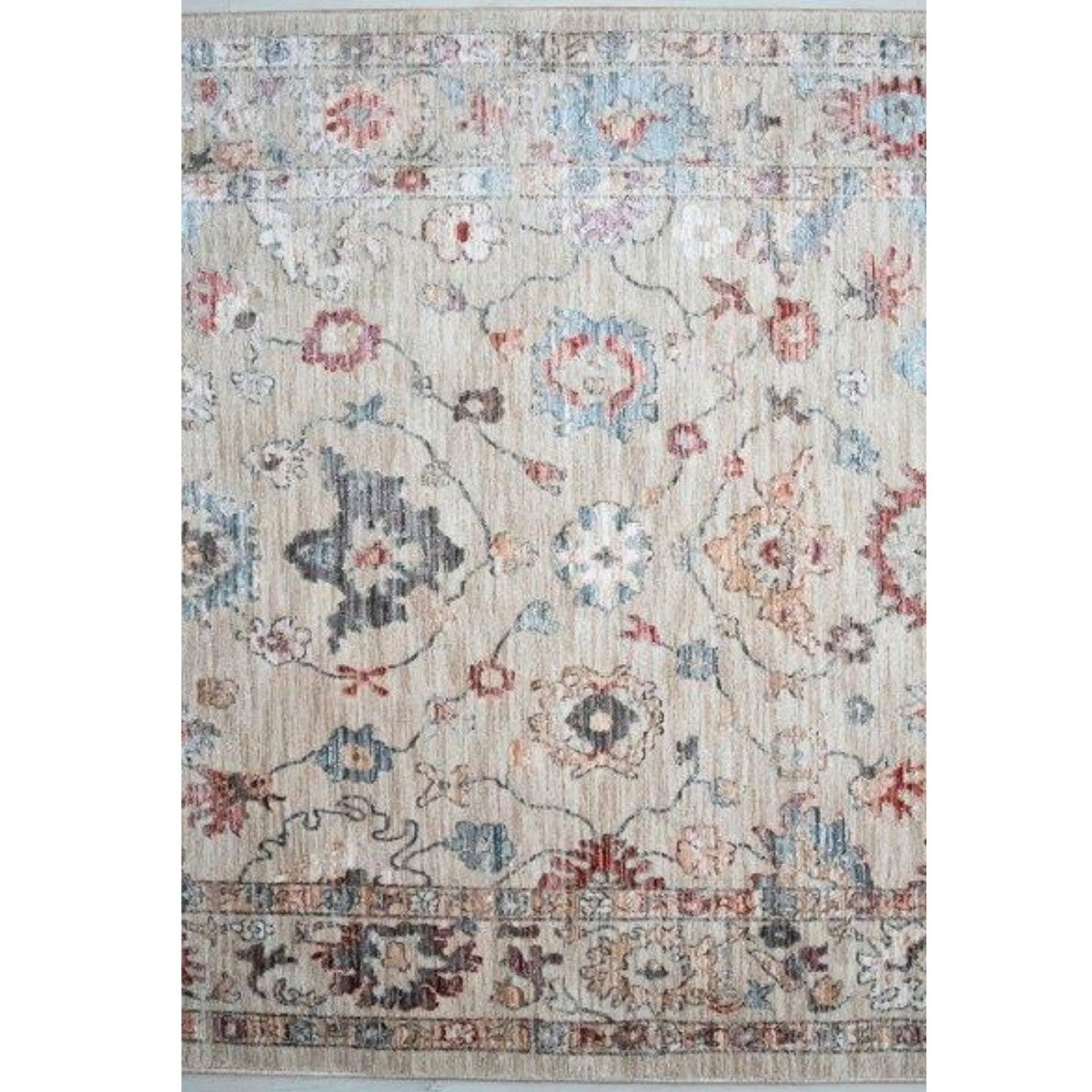 Mega Flooring Beige Traditional Abstract Runner - 60 x 230cm