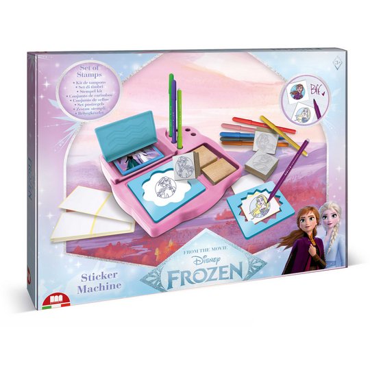 Frozen 2 Sticker Machine by Multiprint – Kids Craft & Stationery Set
