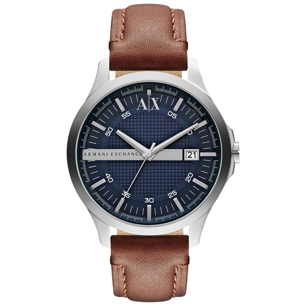 Introducir 35+ imagen armani exchange leather strap