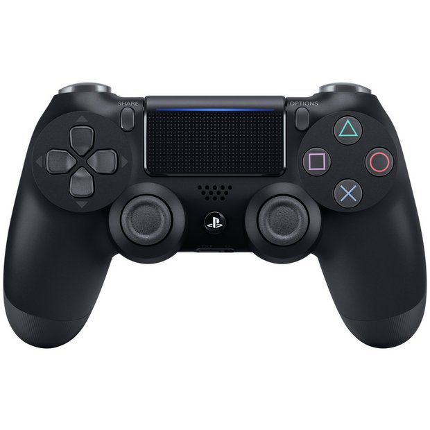 Buy Sony PS4 DualShock 4 V2 Wireless Controller - Black | PS4 controllers and steering wheels | Argos