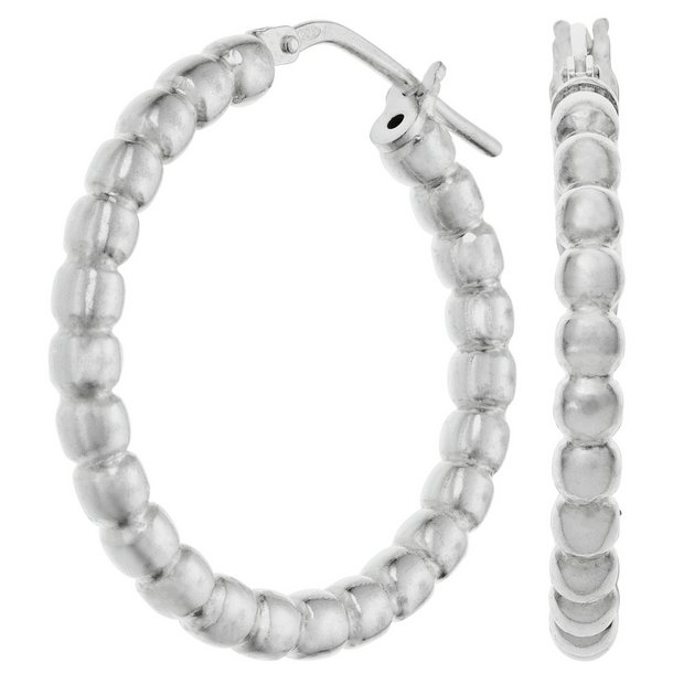 Sterling silver deals beading hoops