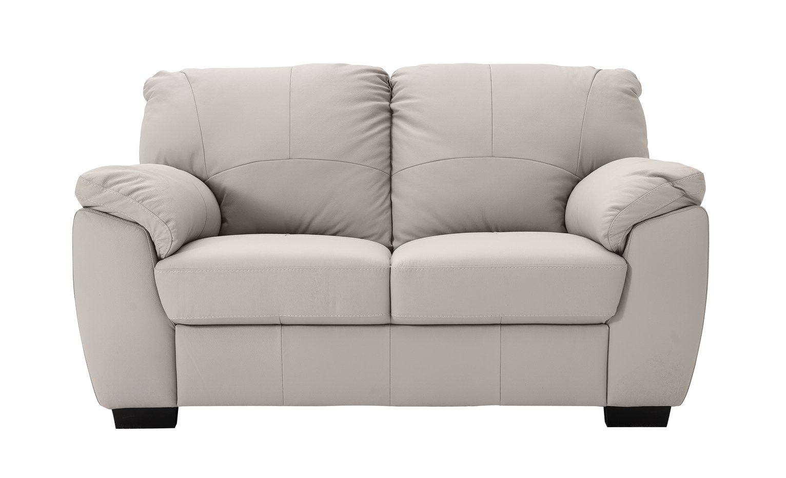 Argos Home Milano Leather 2 Seater Sofa - Grey