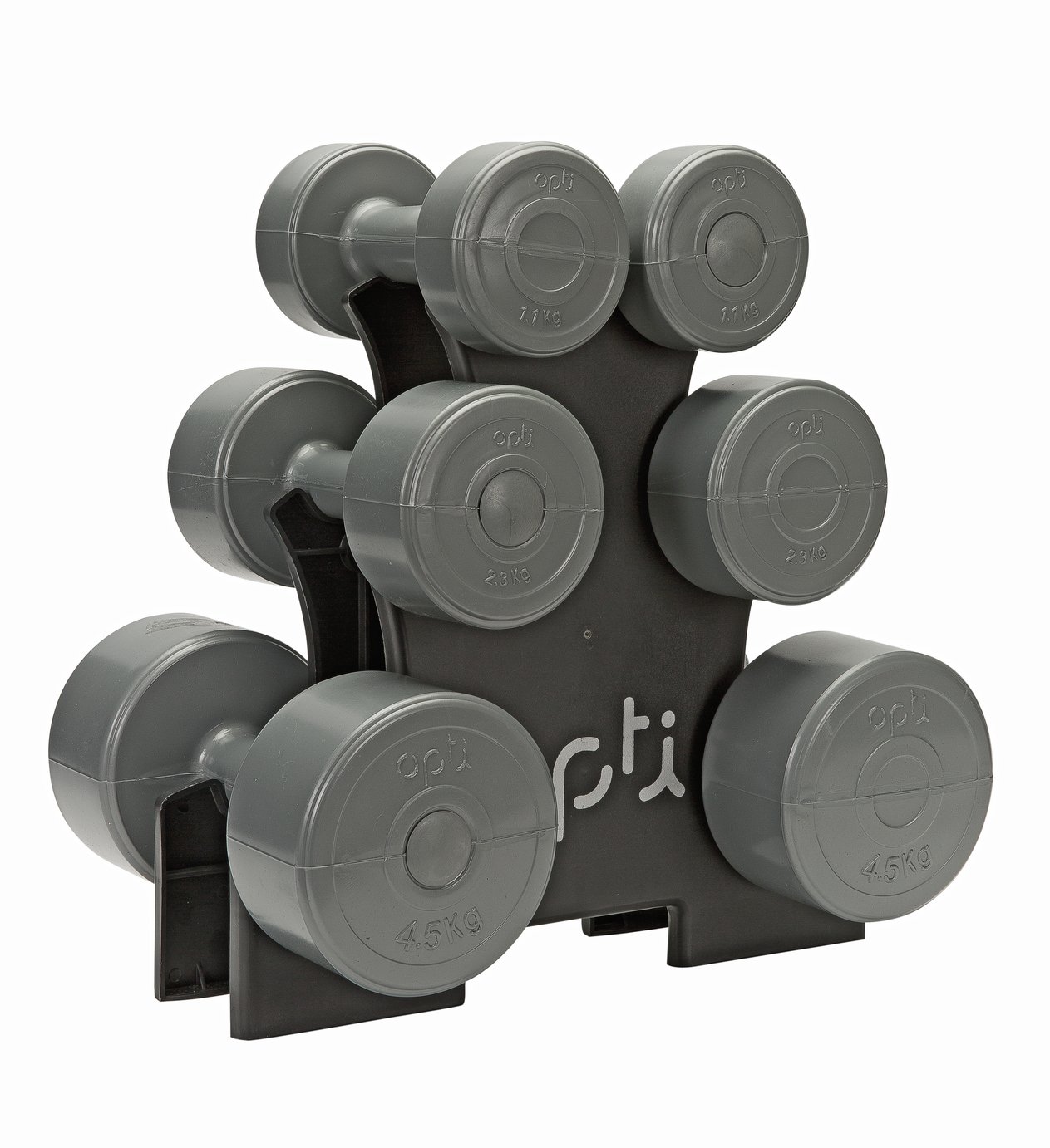 small dumbbell set with rack