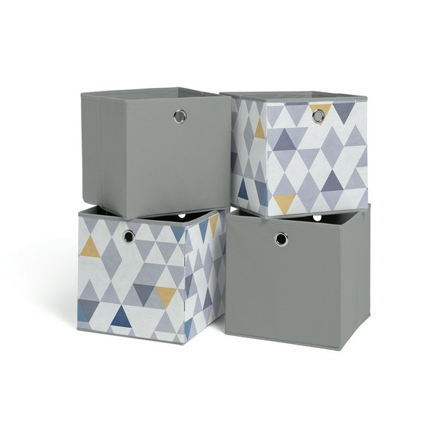 Home, Furniture & DIY Argos Home Set of 4 Squares Plus Boxes Mosaic