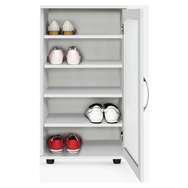 Buy Argos Home Contemporary Shoe Cabinet White Shoe Storage Argos