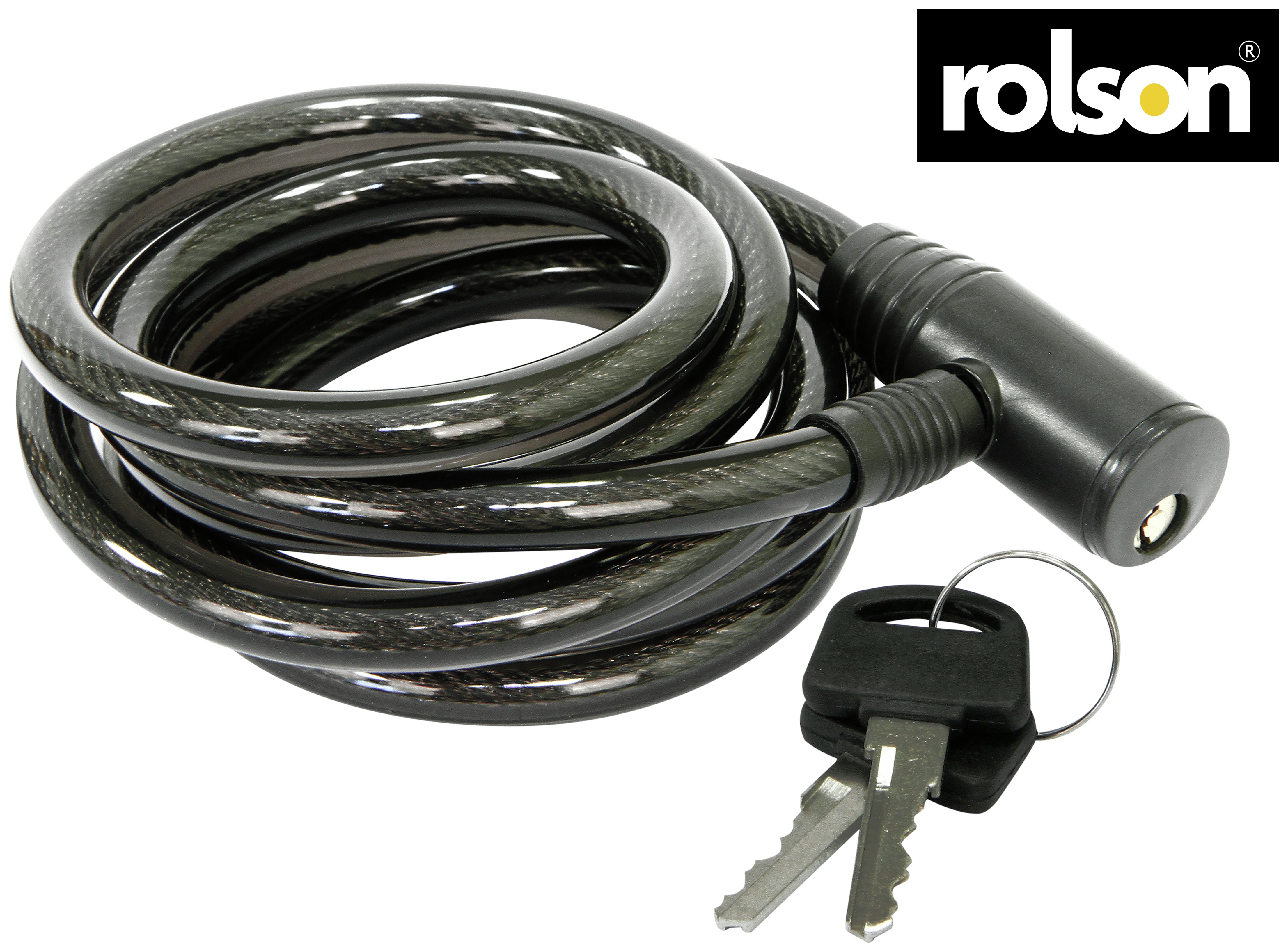 Rolson Long Cable Bike Lock - 2m