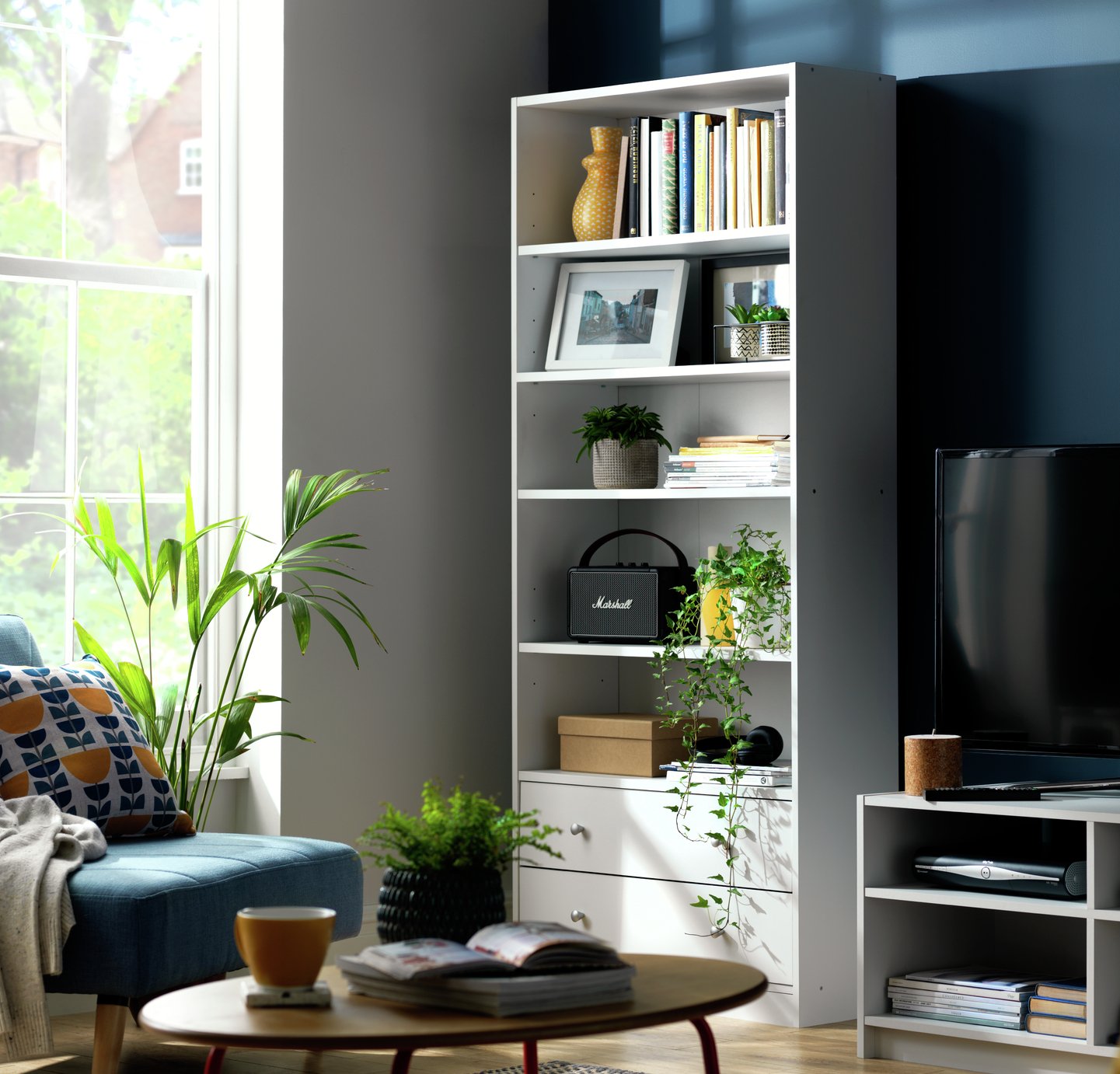 Argos Home Maine 2 Drawer Bookcase