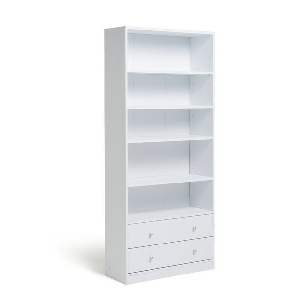 Argos Home Maine Tall CD and DVD Storage unit - White by Argos