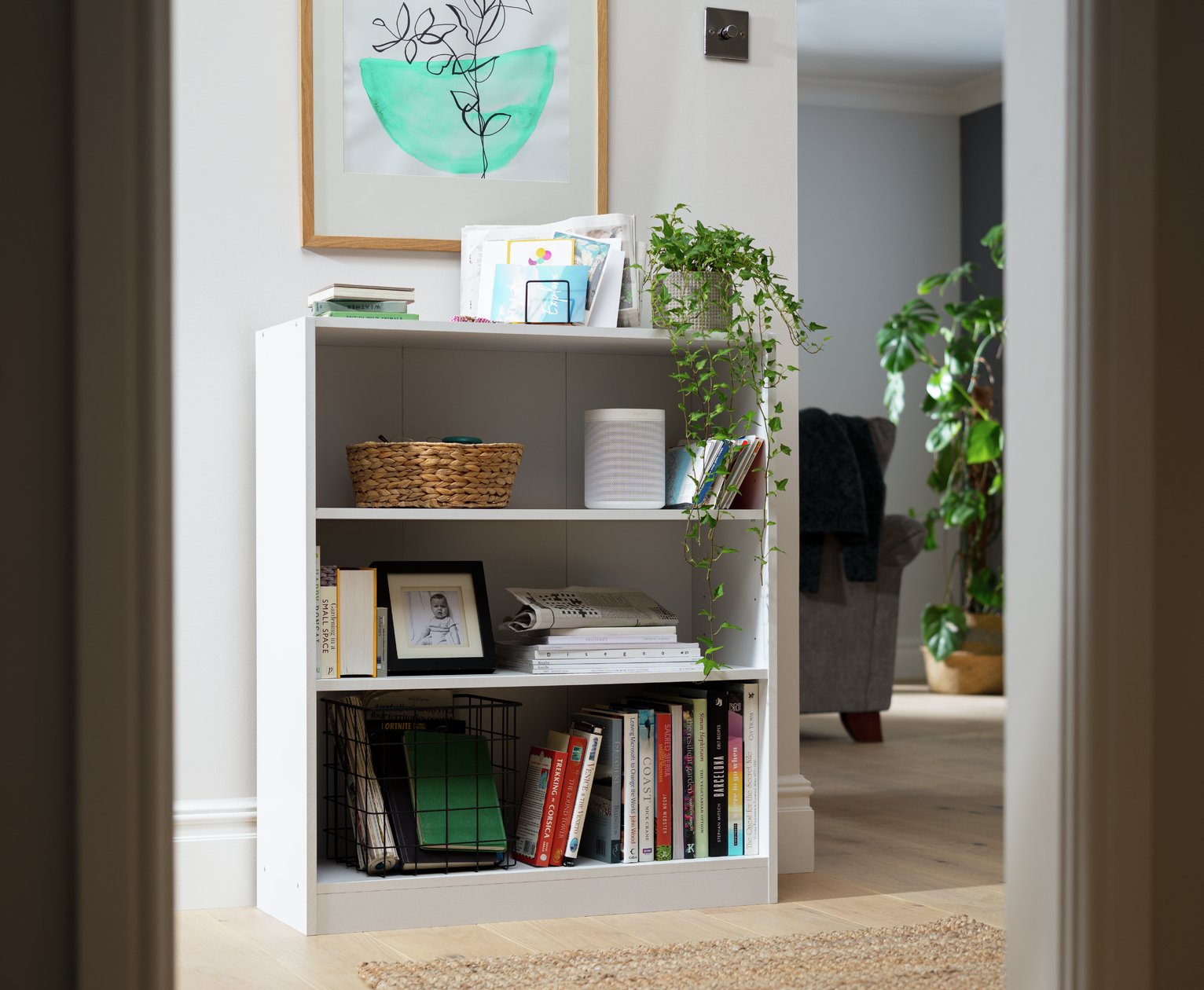 Argos Home Maine Short Bookcase