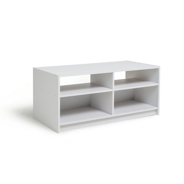 Clear glass and chrome deals tv stand argos