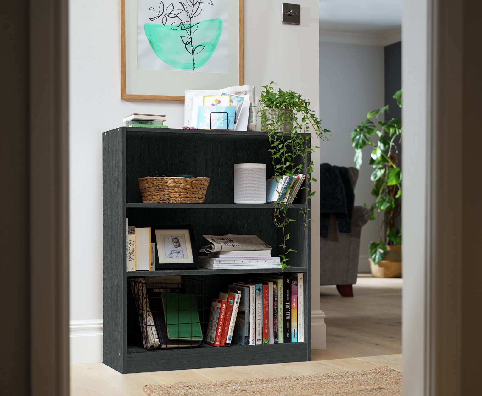Argos Home Maine Short Bookcase